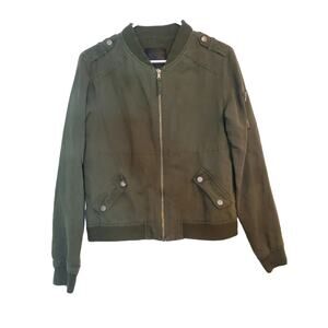 Paige Womens Green‎ Bomber Jacket Womens Size Small
